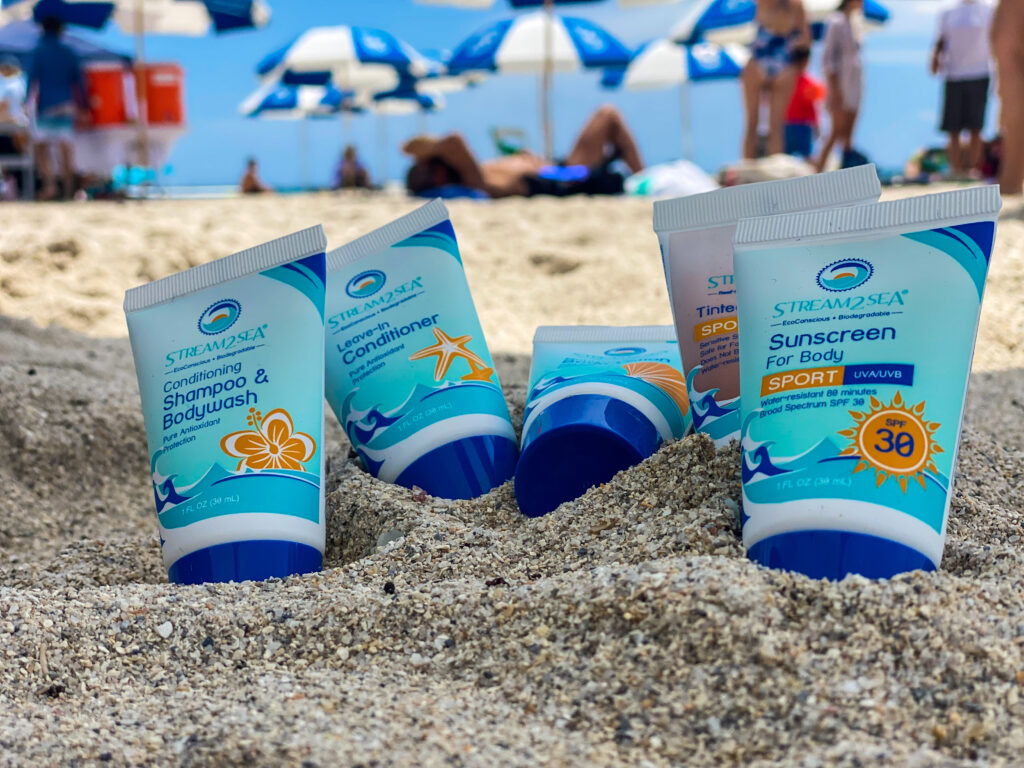 stream2sea mineral-based reef safe sunscreen.