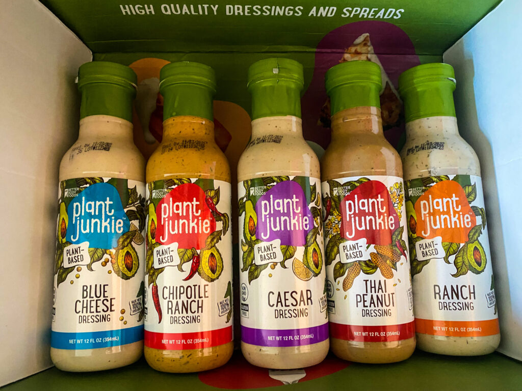 Plant based vegan salad dressing and dips 