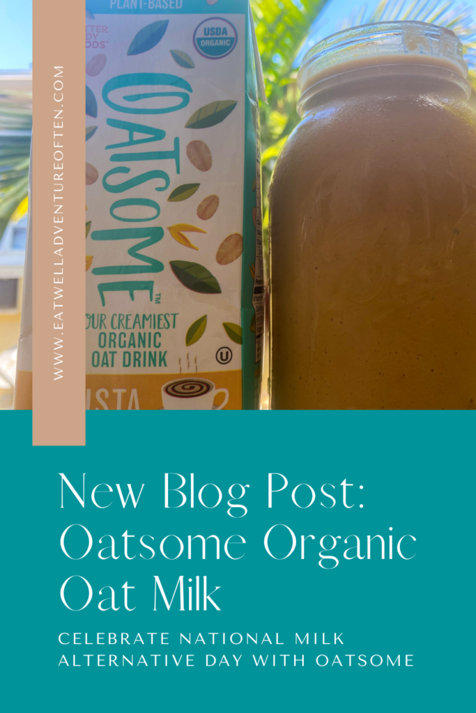 New blog post: oatsome oat milk dairy alternative. Celebrate national milk day with this creamy milk substitute. 