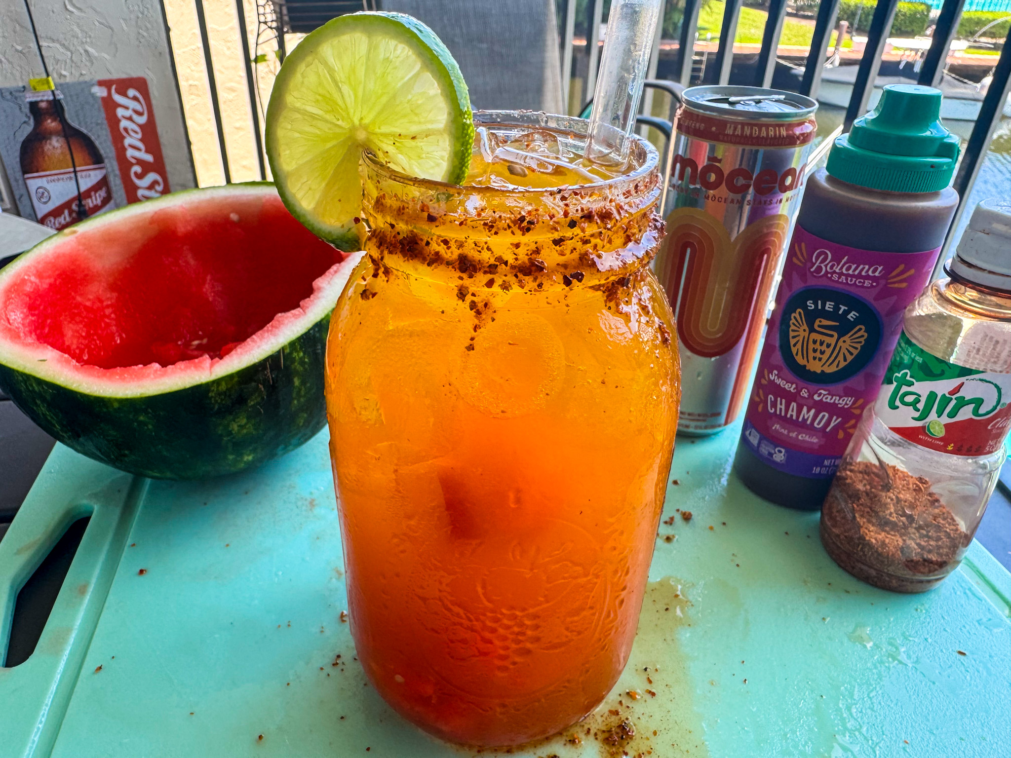 Blue collar cocktail drink for hydration, energy, and vitamins.